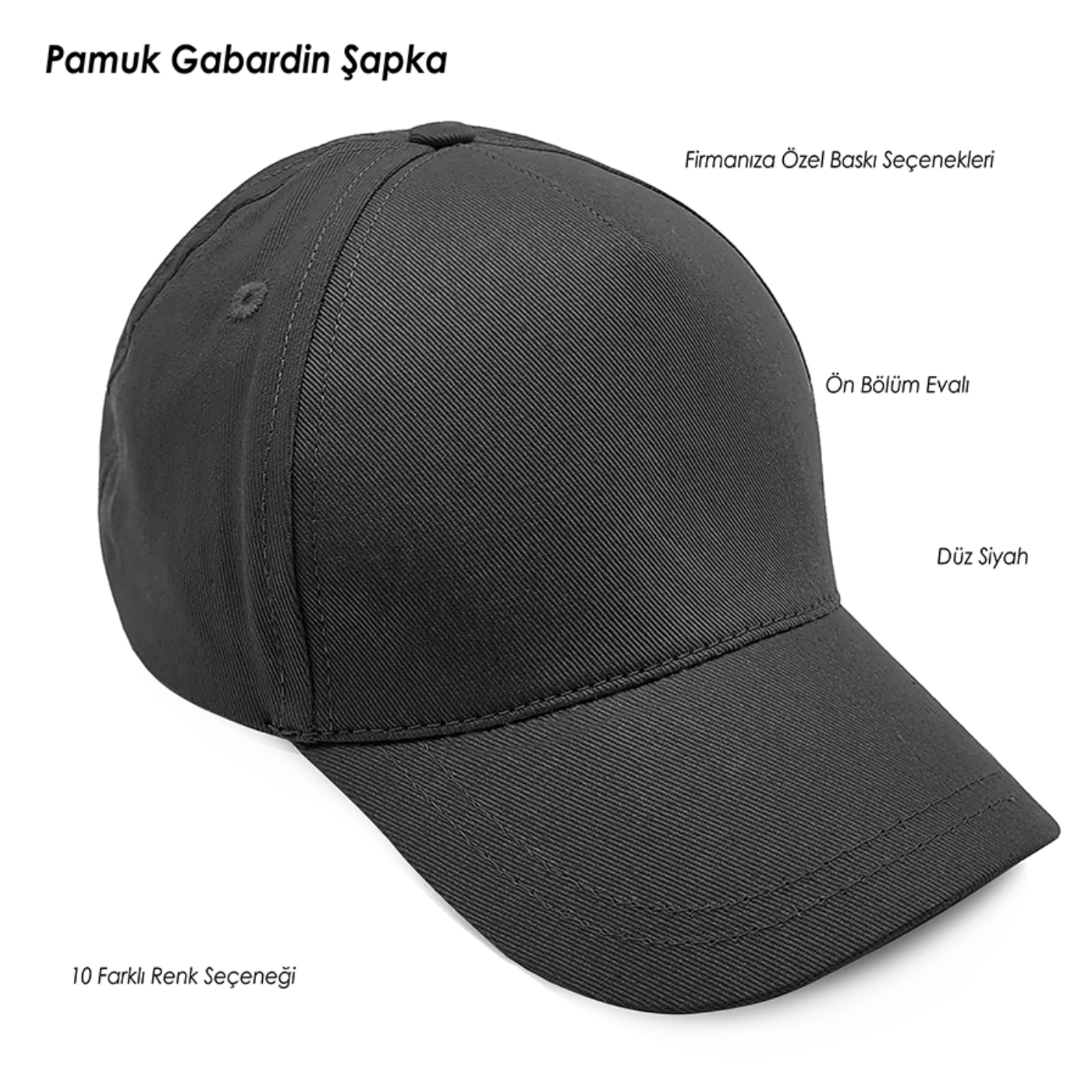 Siyah Renk Şapka