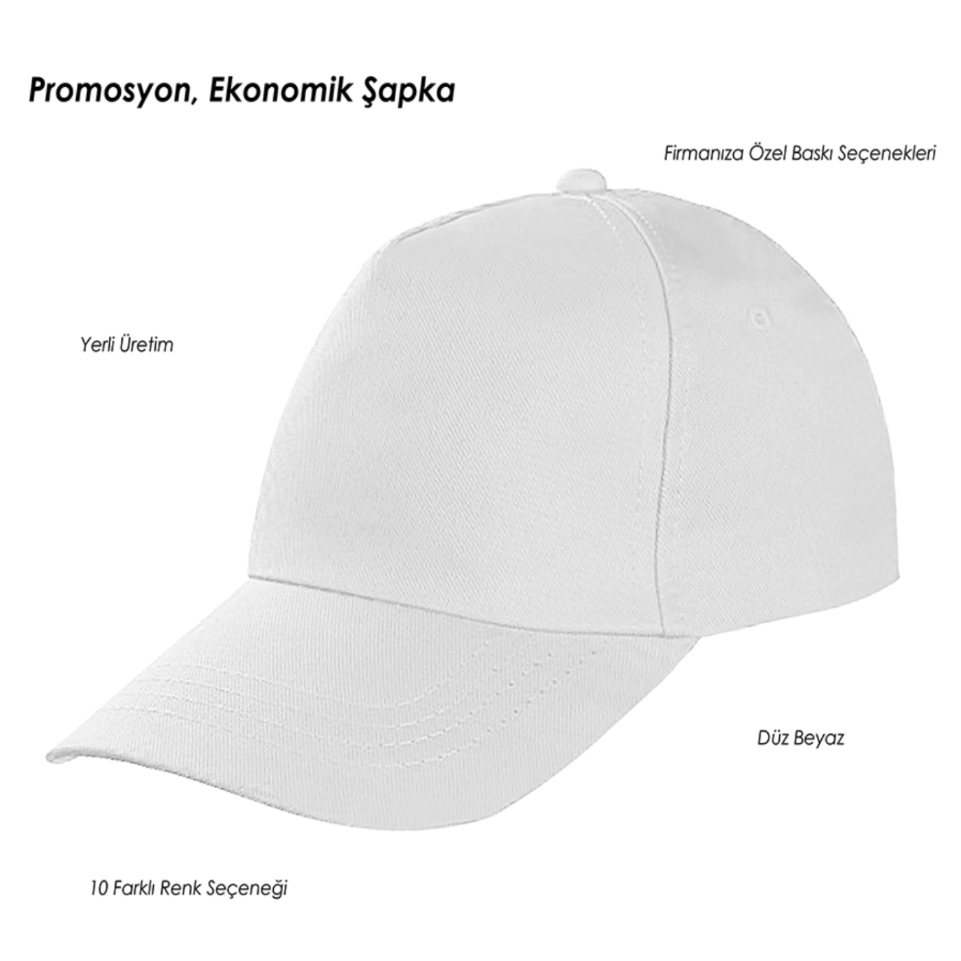 Promosyon Şapka - Düz Renk